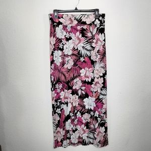 ANA, Maxi floral skirt.  Size: Petite Medium.  Color: Multicolor.